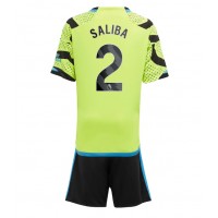 Arsenal William Saliba #2 Gostujuci Dres za djecu 2023-24 Kratak Rukav (+ Kratke hlače)